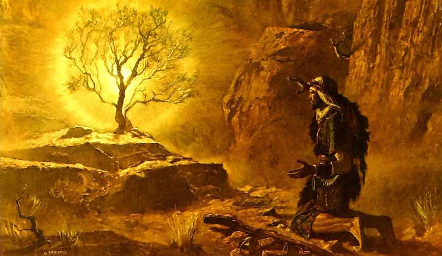 In the Burning Bush Jesus in Exodus 3
